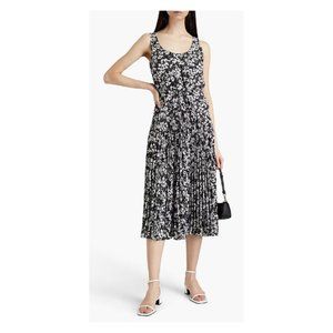 THEORY Pleated Floral Dress